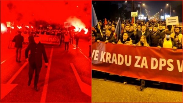 ГЛАСОВЕ КРАДУ ЗА ДПС ВЛАДУ Нови протест у Подгорици против иницијативе за формирање мањинске Владе (ФОТО) ГЛАСОВЕ КРАДУ ЗА ДПС ВЛАДУ Нови протест у Подгорици против иницијативе за формирање мањинске Владе (ФОТО)