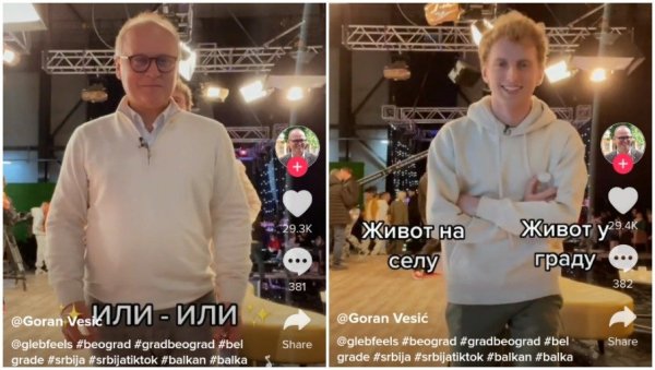 УВЕК ПЉЕСКАВИЦА: Горан Весић у “дуелу” са руским тиктокером Глејбом УВЕК ПЉЕСКАВИЦА: Горан Весић у “дуелу” са руским тиктокером Глејбом