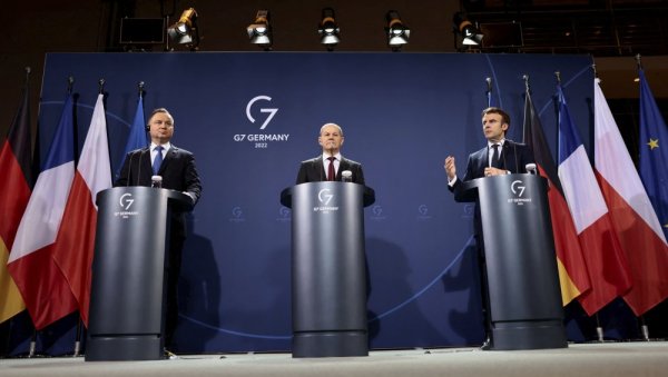 ШОЛЦ, МАКРОН И ДУДА ДАНАС О УКРАЈИНИ: Да на буде рата у Европи ШОЛЦ, МАКРОН И ДУДА ДАНАС О УКРАЈИНИ: Да на буде рата у Европи