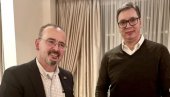 ВУЧИЋ ИСПРАТИО ГОДФРИЈА: Хвала на подршци коју нам је пружио, односи Србије и Сад су на значајно вишем нивоу (ФОТО)