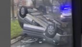 SAOBRAĆAJNA NESREĆA U MIRIJEVU: Automobil se prevrnuo na krov i preprečio ulicu SAOBRAĆAJNA NESREĆA U MIRIJEVU: Automobil se prevrnuo na krov i preprečio ulicu