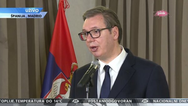 ПРЕДСЕДНИК ВУЧИЋ НАЈАВИО: Велики бизнис форум у октобру, очекујем високе шпанске званичнике ПРЕДСЕДНИК ВУЧИЋ НАЈАВИО: Велики бизнис форум у октобру, очекујем високе шпанске званичнике