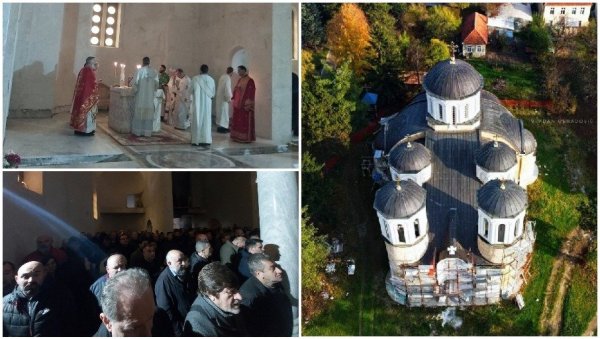 ПРВА ЛИТУРГИЈА У НОВОМ ХРАМУ: Велики дан за Беране, народ се окупио у храму Светог Симеона Мироточивог (ФОТО/ВИДЕО) ПРВА ЛИТУРГИЈА У НОВОМ ХРАМУ: Велики дан за Беране, народ се окупио у храму Светог Симеона Мироточивог (ФОТО/ВИДЕО)