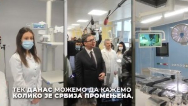 СРБИЈА ЈЕ ДАНАС ДРУГАЧИЈА ЗЕМЉА! Вучић објавио снимак - Клинички центар у Београду најбољи у региону (ВИДЕО) СРБИЈА ЈЕ ДАНАС ДРУГАЧИЈА ЗЕМЉА! Вучић објавио снимак - Клинички центар у Београду најбољи у региону (ВИДЕО)