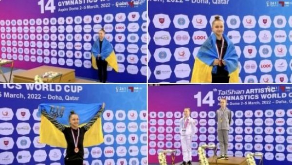 СКАНДАЛ НА СП У КАТАРУ: Украјинка није желела на постоље са Рускињама, организоване две церемоније СКАНДАЛ НА СП У КАТАРУ: Украјинка није желела на постоље са Рускињама, организоване две церемоније
