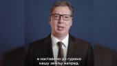 VUČIĆ POSLAO PORUKU GRAĐANIMA SRBIJE: Za sve što smo uspeli do danas zaslužni ste vi! (VIDEO)