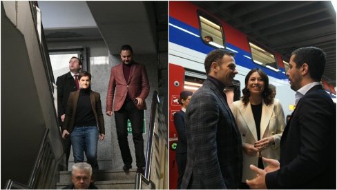 STIGLA I PREMIJERKA: Srpski ministri na prvoj vožnji brzim vozom do Novog Sada (VIDEO) STIGLA I PREMIJERKA: Srpski ministri na prvoj vožnji brzim vozom do Novog Sada (VIDEO)