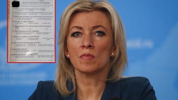 ДЕЦУ ТРУЈУ ПОЛИТИКОМ? Захарова објавила скандалозан тест намењен немачким основцима ДЕЦУ ТРУЈУ ПОЛИТИКОМ? Захарова објавила скандалозан тест намењен немачким основцима