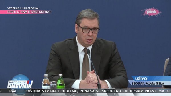 ТРАЖИЛИ СУ САМО ЈЕДНО - ДА СРБИЈА ПРИЗНА КОСОВО: Вучић о ужасним притисцима на Србију ТРАЖИЛИ СУ САМО ЈЕДНО - ДА СРБИЈА ПРИЗНА КОСОВО: Вучић о ужасним притисцима на Србију