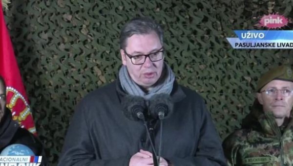ПРИКАЗАЋЕМО НОВИ ПОНОС ВОЈСКЕ СРБИЈЕ: Вучић најавио - све ћемо представити у уторак или среду ПРИКАЗАЋЕМО НОВИ ПОНОС ВОЈСКЕ СРБИЈЕ: Вучић најавио - све ћемо представити у уторак или среду