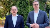 VUČIĆ SE SASTAO SA ŠMITOM: Saglasni da je očuvanje mira u BiH i celom regionu od presudnog značaja