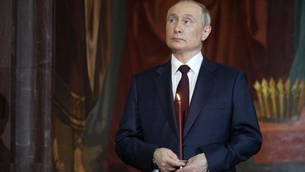 ПУТИН ЧЕСТИТАО УСКРС: Овај велики празник обједињује православне хришћане око високих моралних идеала и вредности ПУТИН ЧЕСТИТАО УСКРС: Овај велики празник обједињује православне хришћане око високих моралних идеала и вредности