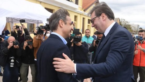 ВУЧИЋ СЕ ЗАХВАЛИО МИЦОТАКИСУ: Изузетна ми је част да присуствујем догађају који је важан за цео регион (ФОТО) ВУЧИЋ СЕ ЗАХВАЛИО МИЦОТАКИСУ: Изузетна ми је част да присуствујем догађају који је важан за цео регион (ФОТО)