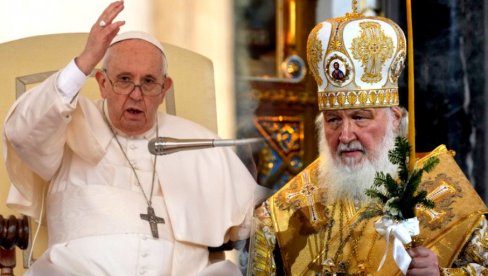 PAPA HOĆE DA SE SASTANE SA RUSKIM PATRIJARHOM: Predložio čudno mesto za razgovor, evo šta je razlog PAPA HOĆE DA SE SASTANE SA RUSKIM PATRIJARHOM: Predložio čudno mesto za razgovor, evo šta je razlog