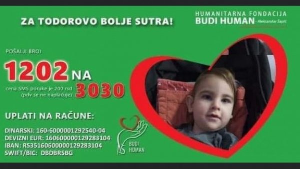 ПОМОЗИМО БОЛЕСНОМ ТОДОРУ: Дечак стар 20 месеци мора на терапије, а родитељи не могу да нађу стан у Панчеву ПОМОЗИМО БОЛЕСНОМ ТОДОРУ: Дечак стар 20 месеци мора на терапије, а родитељи не могу да нађу стан у Панчеву