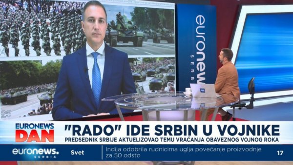 МИНИСТАР СТЕФАНОВИЋ ЗА „EURONEWS SRBIJA“: Ускоро предлози модела за обавезни војни рок, следе разрада и јавна расправа МИНИСТАР СТЕФАНОВИЋ ЗА „EURONEWS SRBIJA“: Ускоро предлози модела за обавезни војни рок, следе разрада и јавна расправа
