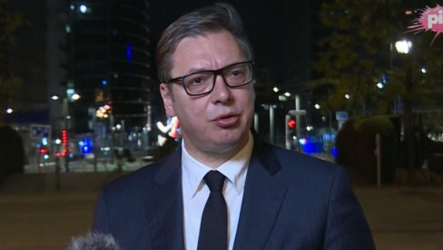 VUČIĆ PORUČIO IZ BRISELA: Ko misli da pritiscima može da slomi Srbiju, neće ići tako lako kao što su zamislili! VUČIĆ PORUČIO IZ BRISELA: Ko misli da pritiscima može da slomi Srbiju, neće ići tako lako kao što su zamislili!