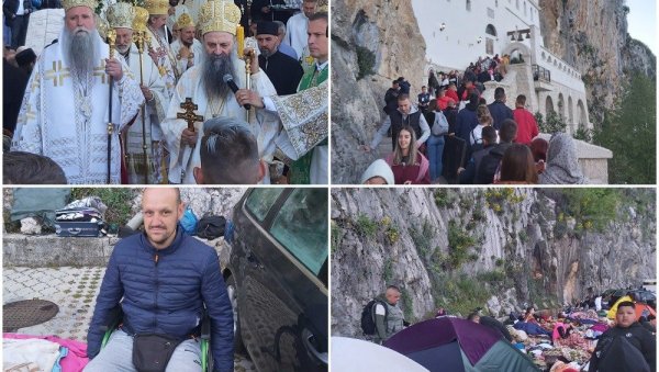 КОЛОНА ЉУДИ И ДАЉЕ ИДЕ КА ОСТРОГУ: Величанствене слике из Црне Горе - у колицима дошао на поклоњење Светом Василију (ФОТО/ ВИДЕО) КОЛОНА ЉУДИ И ДАЉЕ ИДЕ КА ОСТРОГУ: Величанствене слике из Црне Горе - у колицима дошао на поклоњење Светом Василију (ФОТО/ ВИДЕО)