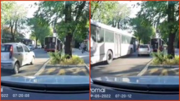 УЗНЕМИРУЈУЋИ СНИМАК СА БЕЖАНИЈСКЕ КОСЕ: Аутобус ударио пешака док је претрчавао улицу (ВИДЕО) УЗНЕМИРУЈУЋИ СНИМАК СА БЕЖАНИЈСКЕ КОСЕ: Аутобус ударио пешака док је претрчавао улицу (ВИДЕО)