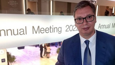 VUČIĆ O FORUMU U DAVOSU: Najvažniji su za nas susreti sa onima kojima treba da rešavamo pitanje NIS-a