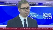 VUČIĆ OTKRIO DETALJE SASTANKA U DAVOSU: Ne vodimo ni prorusku, ni prozapadnu, već svoju politiku VUČIĆ OTKRIO DETALJE SASTANKA U DAVOSU: Ne vodimo ni prorusku, ni prozapadnu, već svoju politiku