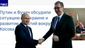 RAZGOVOR VUČIĆA I PUTINA UDARNA VEST U RUSKIM MEDIJIMA: Predsednici Srbije i Rusije dogovorili cenu gasa, pričali o Kosovu i Ukrajini