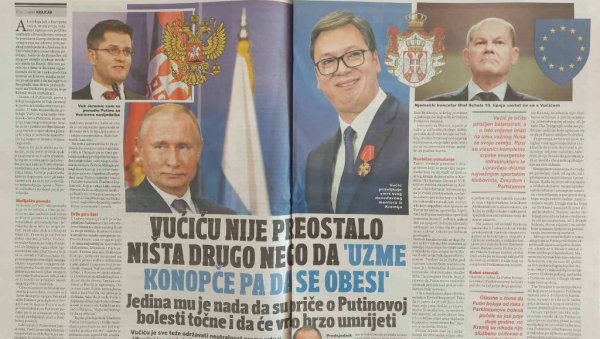 БОЛЕСНА КАМПАЊА ХРВАТА: Вучићу није преостало ништа друго него да узме конопче да се обеси БОЛЕСНА КАМПАЊА ХРВАТА: Вучићу није преостало ништа друго него да узме конопче да се обеси