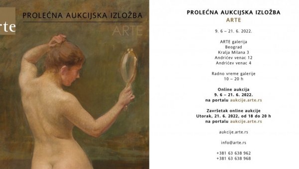 НА АУКЦИЈИ И ЖЕНСКИ АКТ ПАЈЕ ЈОВАНОВИЋА: Пролећна изложба Арте галерије, пред публиком и Пеђа Милосављевић и Дада Ђурић НА АУКЦИЈИ И ЖЕНСКИ АКТ ПАЈЕ ЈОВАНОВИЋА: Пролећна изложба Арте галерије, пред публиком и Пеђа Милосављевић и Дада Ђурић