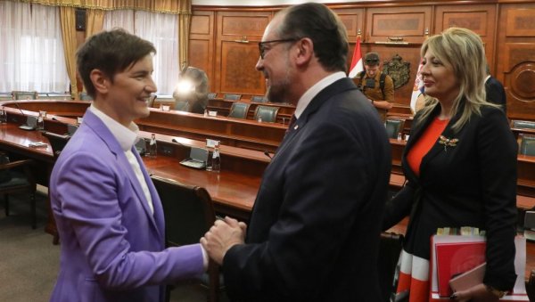 БРНАБИЋЕВА СЕ САСТАЛА СА ШАЛЕНБЕРГОМ: Србија чврсто за наставак реформи и сарадњу у региону БРНАБИЋЕВА СЕ САСТАЛА СА ШАЛЕНБЕРГОМ: Србија чврсто за наставак реформи и сарадњу у региону