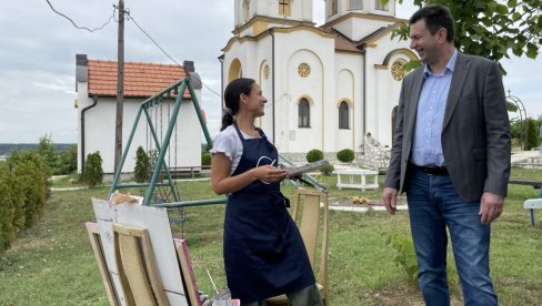 JUNAŠTVA INSPIRIŠU UMETNIKE: Likovna kolonija u Mišaru kod Šapca JUNAŠTVA INSPIRIŠU UMETNIKE: Likovna kolonija u Mišaru kod Šapca