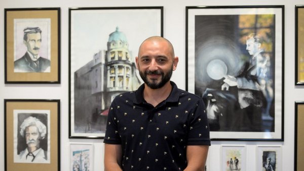 ТЕСЛИН ЧУДЕСНИ ЖИВОТ: Италијански уметник Данијеле Меучи о графичкој новели посвећеној о славном српском научнику ТЕСЛИН ЧУДЕСНИ ЖИВОТ: Италијански уметник Данијеле Меучи о графичкој новели посвећеној о славном српском научнику