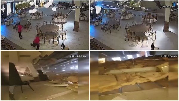 ПЛАФОН СЕ СРУШИО У ПАР СЕКУНДИ, СВЕ ЈЕ УНИШТЕНО: Пуком срећом избегнута трагедија у Лесковцу, плоче су дробиле све пред собом! (ВИДЕО) ПЛАФОН СЕ СРУШИО У ПАР СЕКУНДИ, СВЕ ЈЕ УНИШТЕНО: Пуком срећом избегнута трагедија у Лесковцу, плоче су дробиле све пред собом! (ВИДЕО)