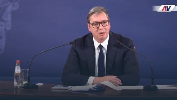 ВУЧИЋ ПОСЛАО СНАЖНУ ПОРУКУ: Наставићемо да градимо Србију која се неће стидети себе! (ВИДЕО) ВУЧИЋ ПОСЛАО СНАЖНУ ПОРУКУ: Наставићемо да градимо Србију која се неће стидети себе! (ВИДЕО)