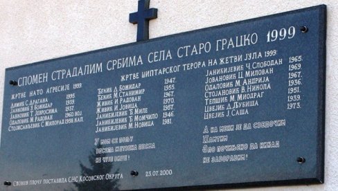 ЗЛОЧИНИ УЧК ОБАВИЈЕНИ ВЕЛОМ ЋУТАЊА: Од масакра у Старом Грацку 26 година, починиоци никада нису приведени правди