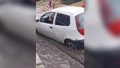 RADNICI SE HVATALI ZA GLAVU: Nesvakidašnja nezgoda na Konjarniku, vozilom uleteo u svež beton (VIDEO)