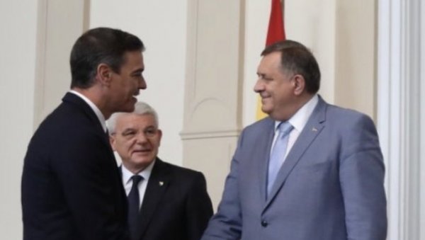 ДОДИК СЕ САСТАО СА САНЧЕЗОМ: Захвалан сам на подршци коју Шпанија пружа БиХ и њеној мапи пута за ЕУ ДОДИК СЕ САСТАО СА САНЧЕЗОМ: Захвалан сам на подршци коју Шпанија пружа БиХ и њеној мапи пута за ЕУ