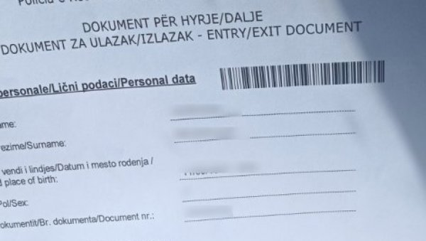 ОВО СУ ДОКУМЕНТИ ЗА УЛАЗАК НА АДМИНИСТРАТИВНОМ ПРЕЛАЗУ МЕРДАРЕ: Грађанима са српским личним картама се издају пропратни папири (ФОТО) ОВО СУ ДОКУМЕНТИ ЗА УЛАЗАК НА АДМИНИСТРАТИВНОМ ПРЕЛАЗУ МЕРДАРЕ: Грађанима са српским личним картама се издају пропратни папири (ФОТО)