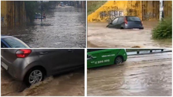 ПОТОП У НИШУ: Невреме изазвало хаос у граду на Нишави, улице под водом, бујица носила аутомобиле! (ВИДЕО) ПОТОП У НИШУ: Невреме изазвало хаос у граду на Нишави, улице под водом, бујица носила аутомобиле! (ВИДЕО)