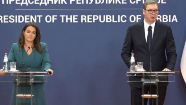 ВУЧИЋ И КАТАЛИН НОВАК: Између Срба и Мађара родило се искрено пријатељство (ВИДЕО) ВУЧИЋ И КАТАЛИН НОВАК: Између Срба и Мађара родило се искрено пријатељство (ВИДЕО)