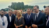 VUČIĆ U BIJELJINI NA OTVARANJU RADOVA: Ovo će za Semberiju da znači život, naša deca će biti ponosna na ovo što smo uradili (FOTO)