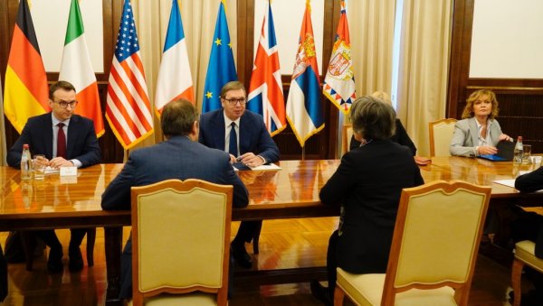 ОЗБИЉНИ И ЗА СРБИЈУ СУШТИНСКИ ВАЖНИ РАЗГОВОРИ Вучић се огласио након састанка са амбасадорима Квинте (ФОТО) ОЗБИЉНИ И ЗА СРБИЈУ СУШТИНСКИ ВАЖНИ РАЗГОВОРИ Вучић се огласио након састанка са амбасадорима Квинте (ФОТО)