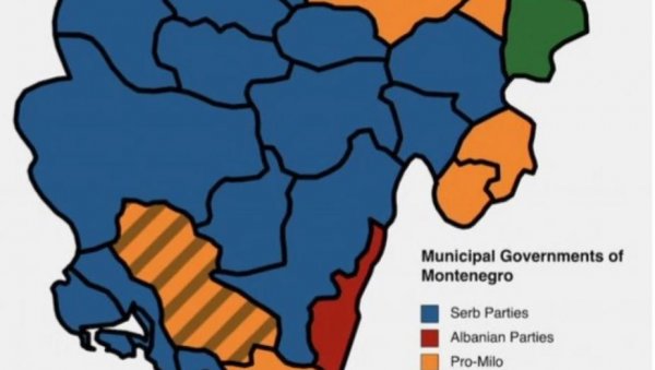 АПОКАЛИПСА ДПС-а У БОЈАМА: Мапа Црне Горе која после избора најбоље осликава пад Ђукановићеве странке (ФОТО) АПОКАЛИПСА ДПС-а У БОЈАМА: Мапа Црне Горе која после избора најбоље осликава пад Ђукановићеве странке (ФОТО)