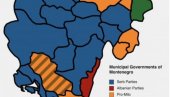 APOKALIPSA DPS-a U BOJAMA: Mapa Crne Gore koja posle izbora najbolje oslikava pad Đukanovićeve stranke (FOTO)