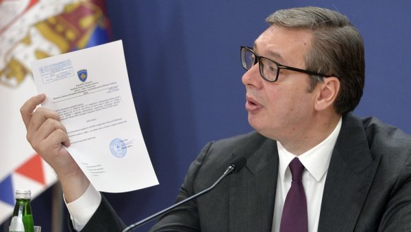 ШТА СЕ КРИЈЕ ИЗА АЛБАНСКОГ ПЛАНА СА ТАБЛИЦАМА Вучић: Убијање и прогон Срба нећемо дозволити ШТА СЕ КРИЈЕ ИЗА АЛБАНСКОГ ПЛАНА СА ТАБЛИЦАМА Вучић: Убијање и прогон Срба нећемо дозволити