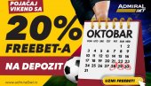ADMIRALBET ČASTI I OVOG VIKENDA – PREUZMITE 20% FREEBETA SVAKOG DANA ADMIRALBET ČASTI I OVOG VIKENDA – PREUZMITE 20% FREEBETA SVAKOG DANA