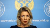 „HLADAN TUŠ ZA UN“: Zaharova o priznanju Kijeva da je pokušao da napadne Zaporošku nuklearku