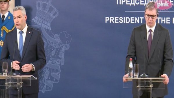 ВУЧИЋ НИЈЕ ОСТАВИО АУСТРИЈУ НА ЦЕДИЛУ! Нехамер се захвалио председнику Србије - Србија је озбиљно схватила бриге Аустрије ВУЧИЋ НИЈЕ ОСТАВИО АУСТРИЈУ НА ЦЕДИЛУ! Нехамер се захвалио председнику Србије - Србија је озбиљно схватила бриге Аустрије