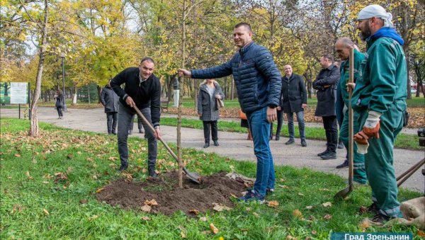 ОБНАВЉАЊЕ СЕДАМДЕСЕТОГОДИШЊЕГ КАРАЂОРЂЕВОГ ПАРКА: Почела акција у Зрењанину (ФОТО)