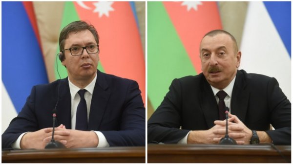 ВУЧИЋ ЋЕ ДАНАС УГОСТИТИ АЛИЈЕВА: Председник Азербејџана стиже у Србију, планирано потписивање важних споразума ВУЧИЋ ЋЕ ДАНАС УГОСТИТИ АЛИЈЕВА: Председник Азербејџана стиже у Србију, планирано потписивање важних споразума