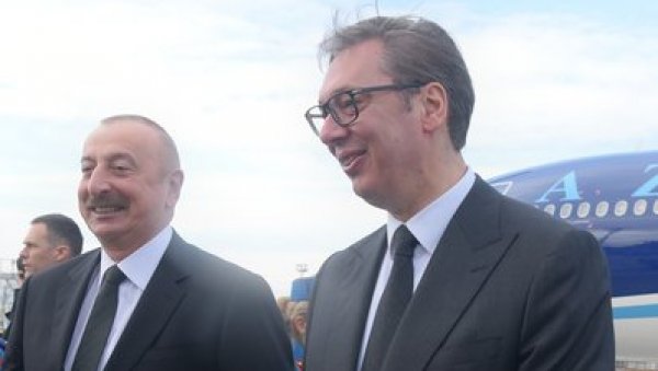 АЛИЈЕВ ЧЕСТИТАО ВУЧИЋУ ДАН ДРЖАВНОСТИ: Азербејџан и Србија су дуги низ година блиски пријатељи и поуздани стратешки партнери АЛИЈЕВ ЧЕСТИТАО ВУЧИЋУ ДАН ДРЖАВНОСТИ: Азербејџан и Србија су дуги низ година блиски пријатељи и поуздани стратешки партнери